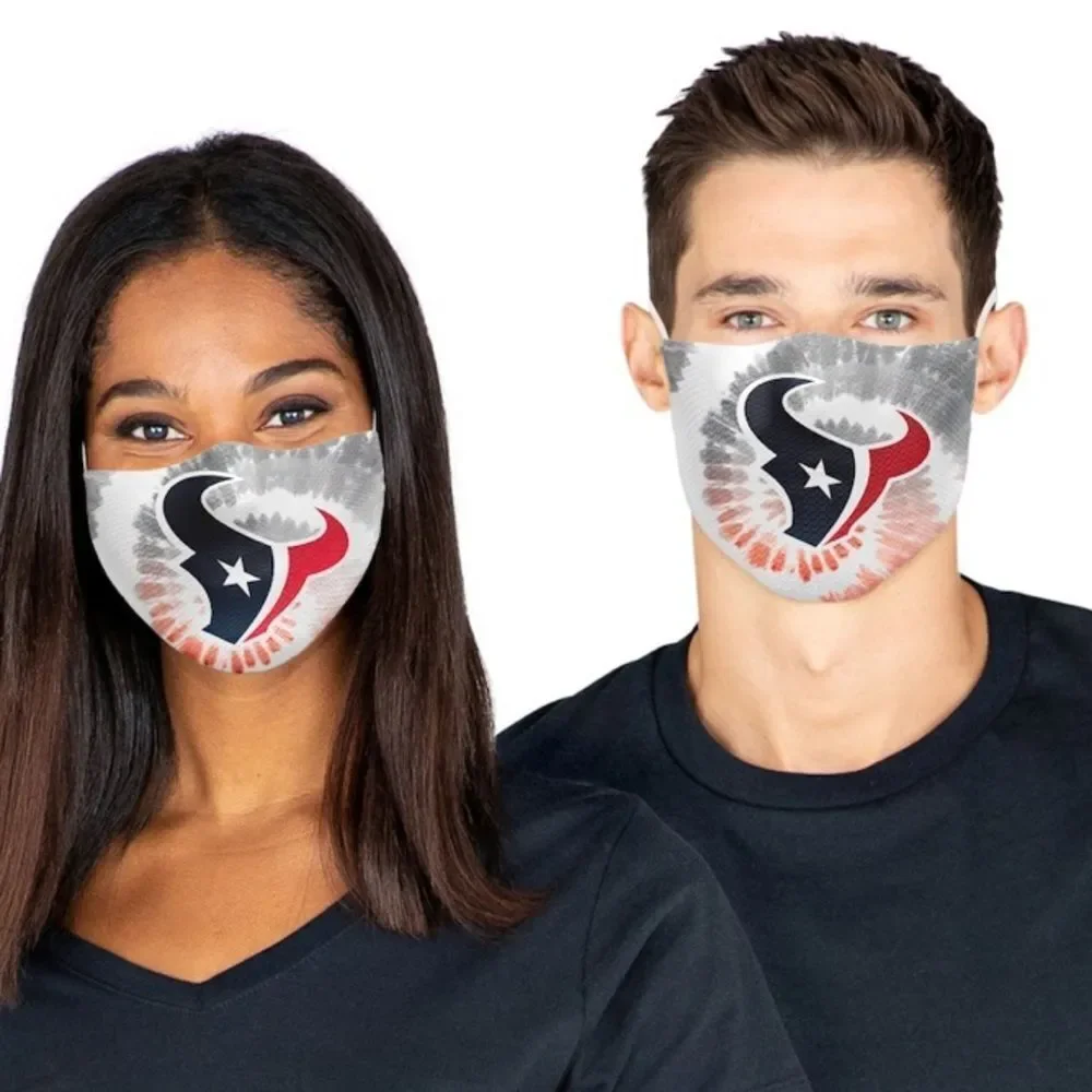 New in Package Houston Texans Face Covering Mask Masks Set of 3